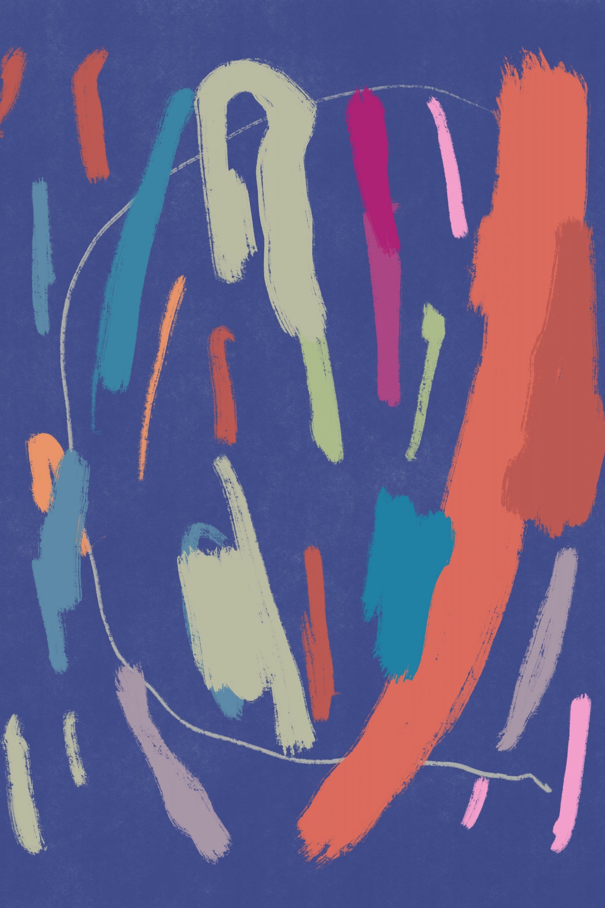 Color strokes 03 Poster och Canvastavla