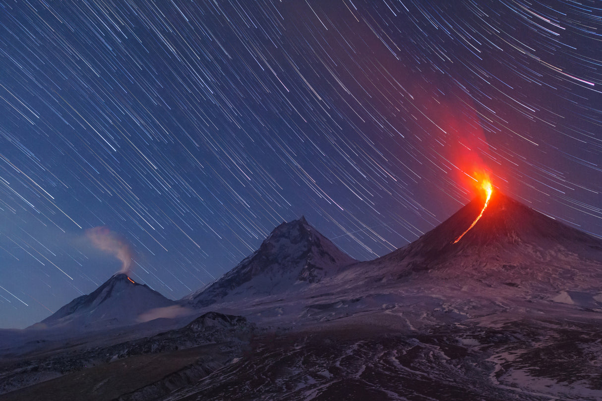 Kamchatka Night Poster och Canvastavla