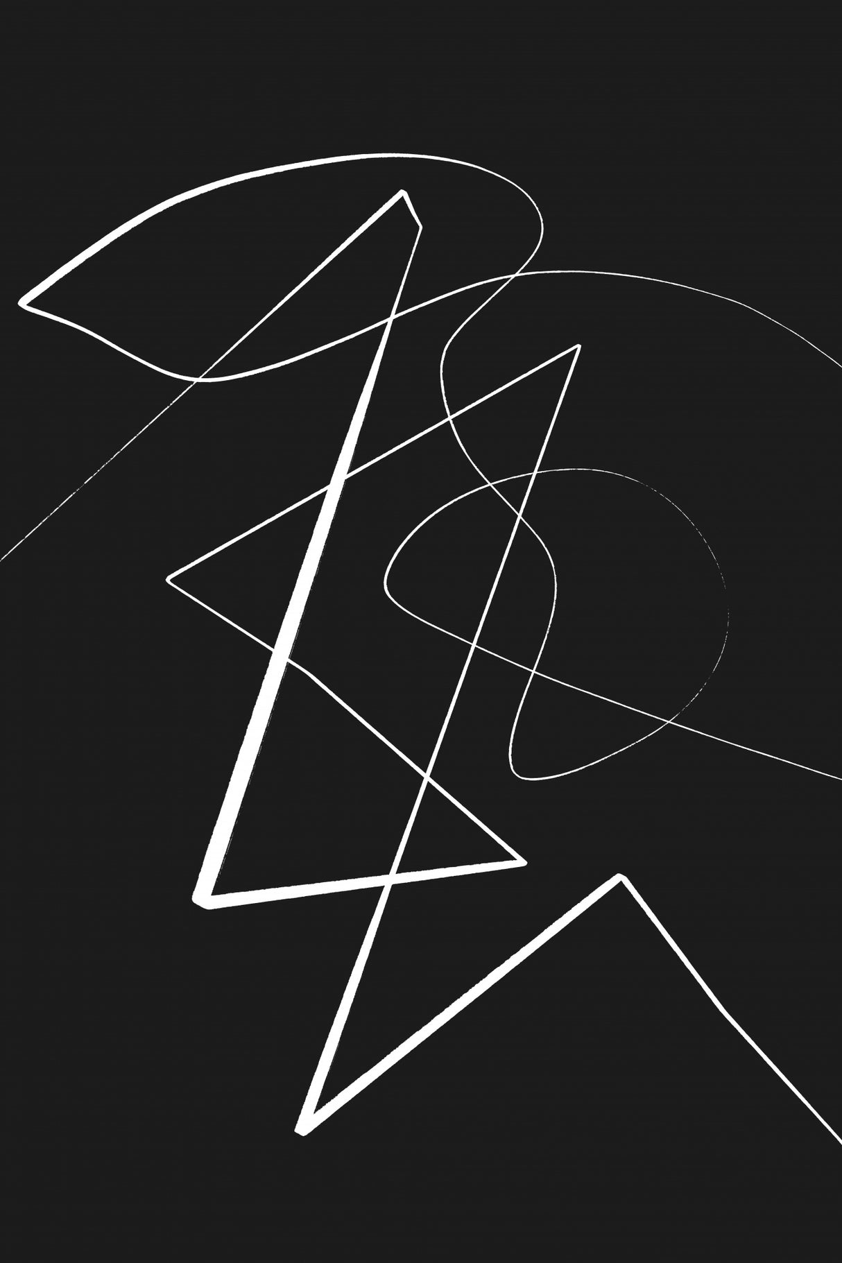 Angular Lines No7 Poster och Canvastavla