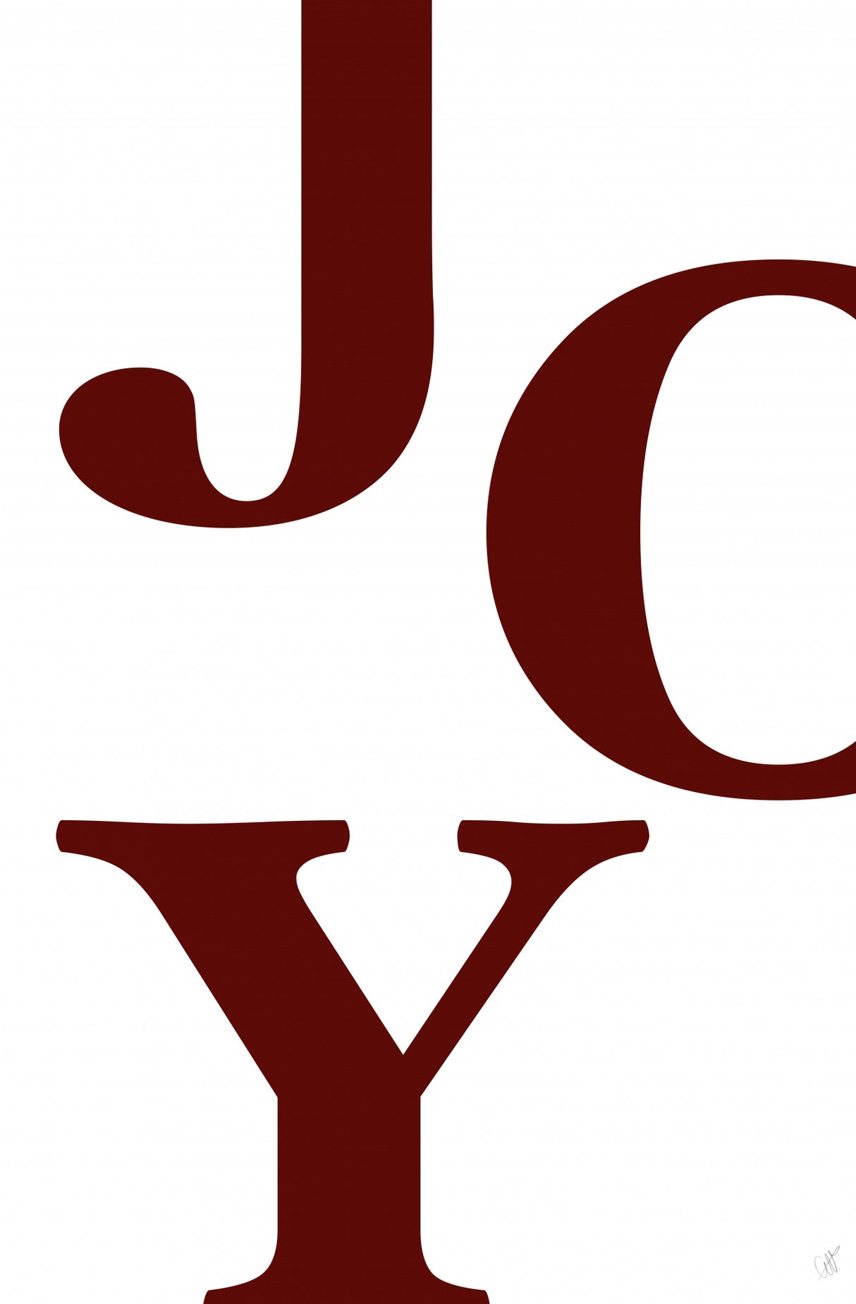 JOY Poster och Canvastavla