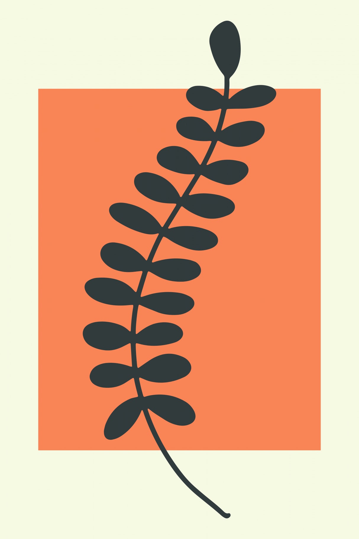 Abstract Minimal Plants #3 Poster och Canvastavla