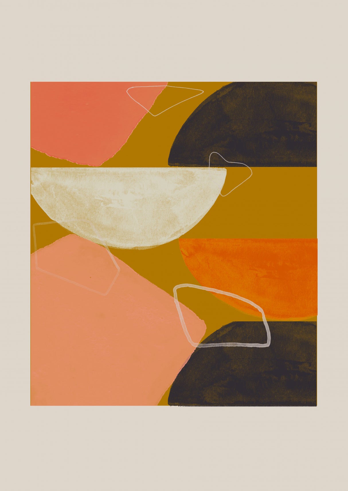 Abstract Composition Poster och Canvastavla