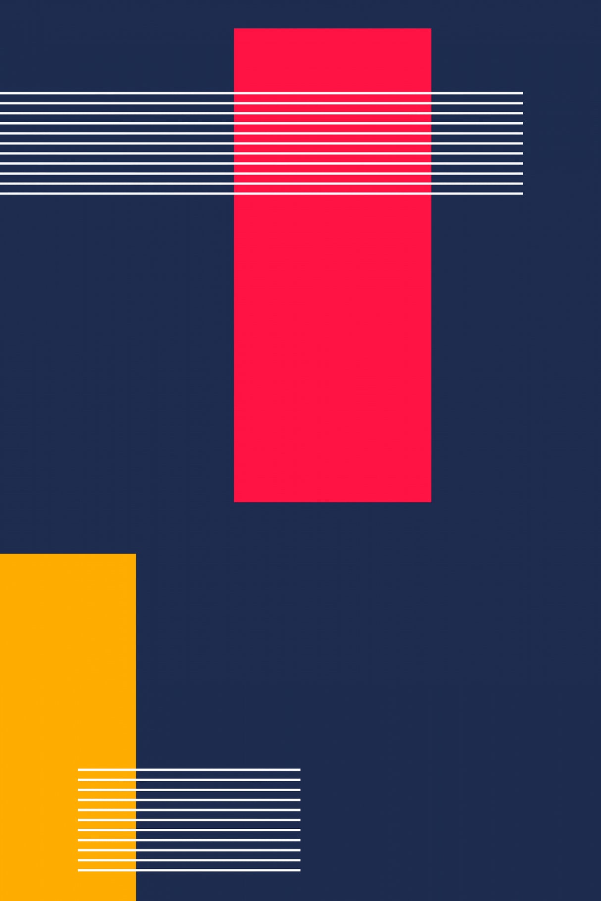 Vibrant Geometric #3 Poster och Canvastavla