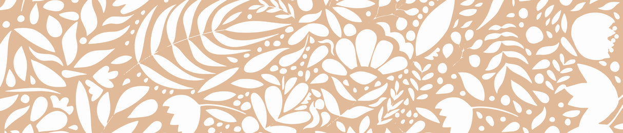 Scandi brown white pattern Poster och Canvastavla