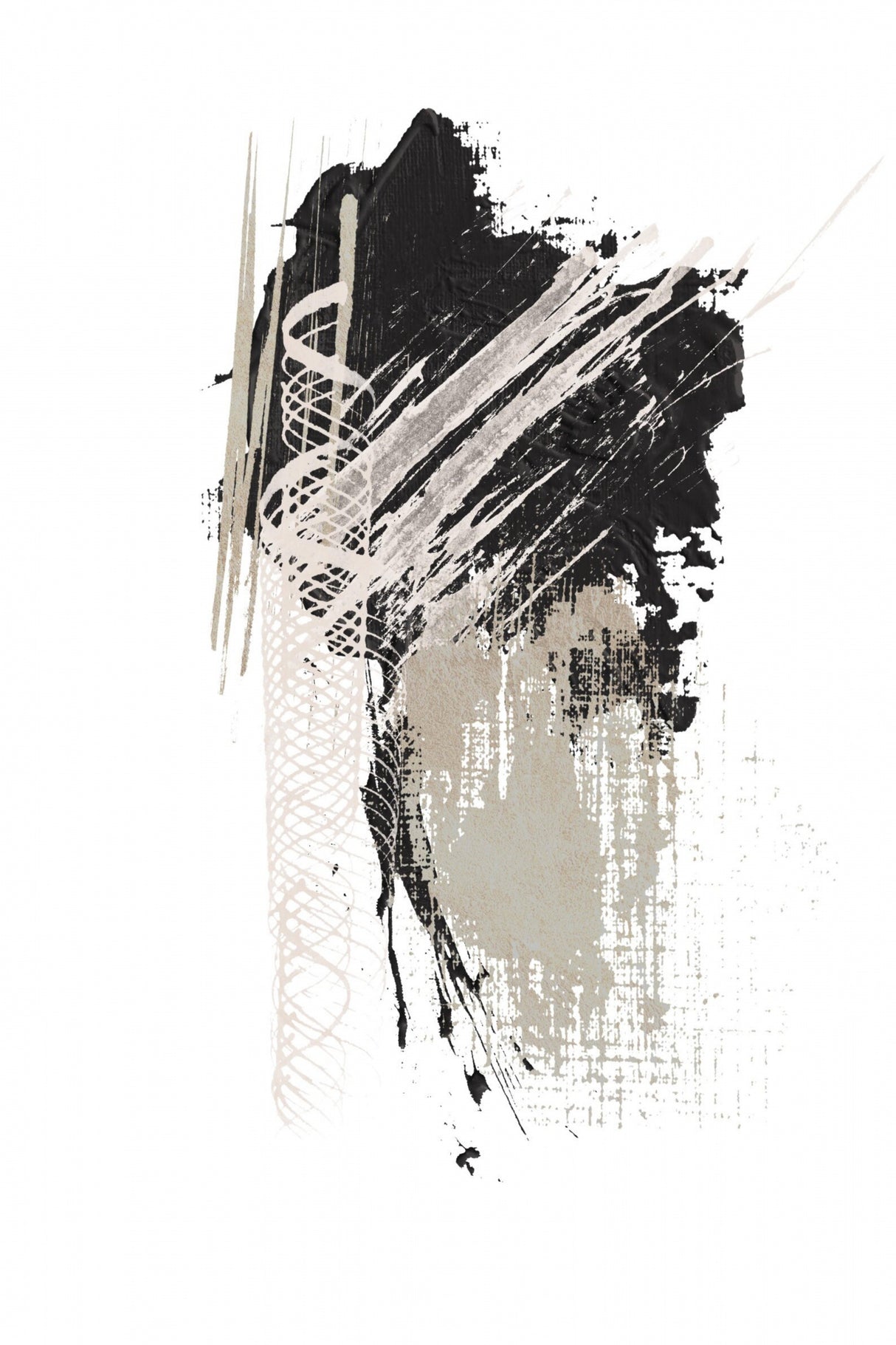 Black N Silver 2 Poster och Canvastavla