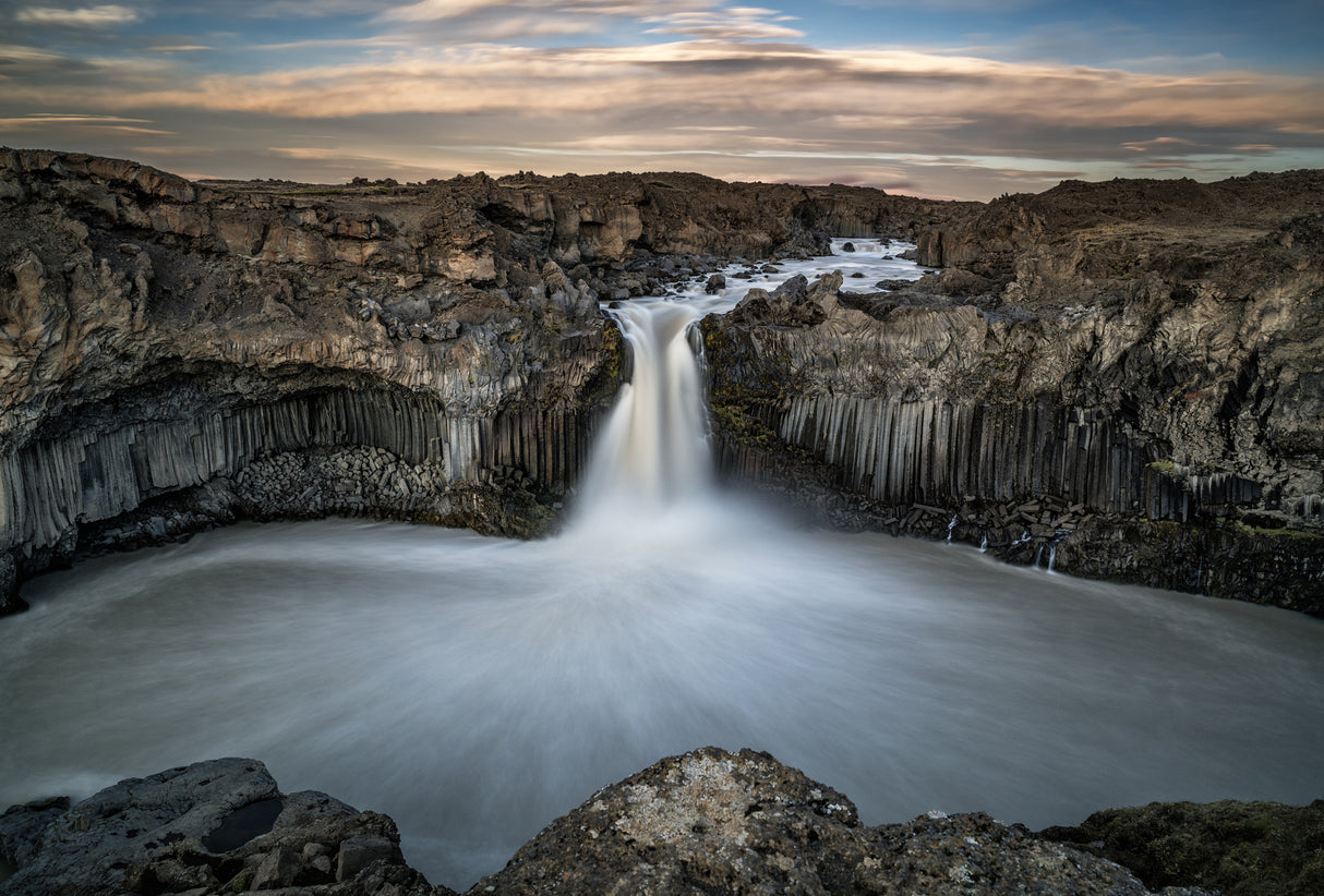 Aldeyjarfoss Waterfall North Iceland Poster och Canvastavla