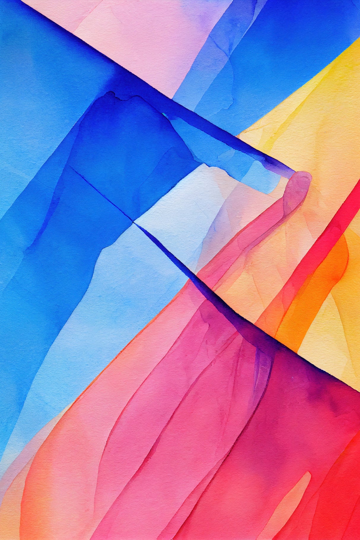 Nature Inspired Abstract Watercolor (Day 72) Poster och Canvastavla