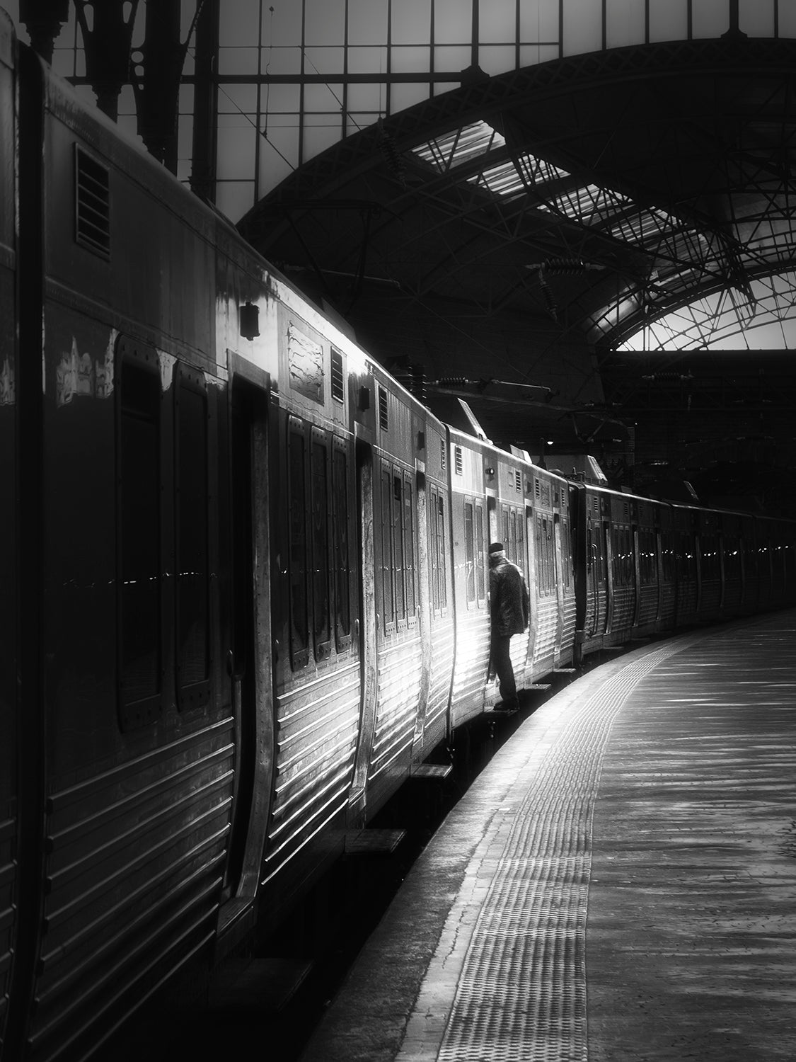 Downbound train Poster och Canvastavla