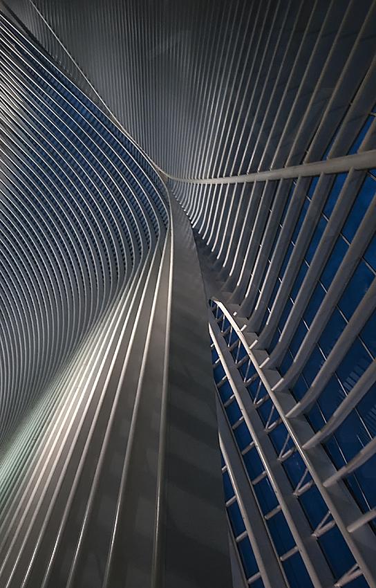 Calatrava lines at the blue hour Poster och Canvastavla