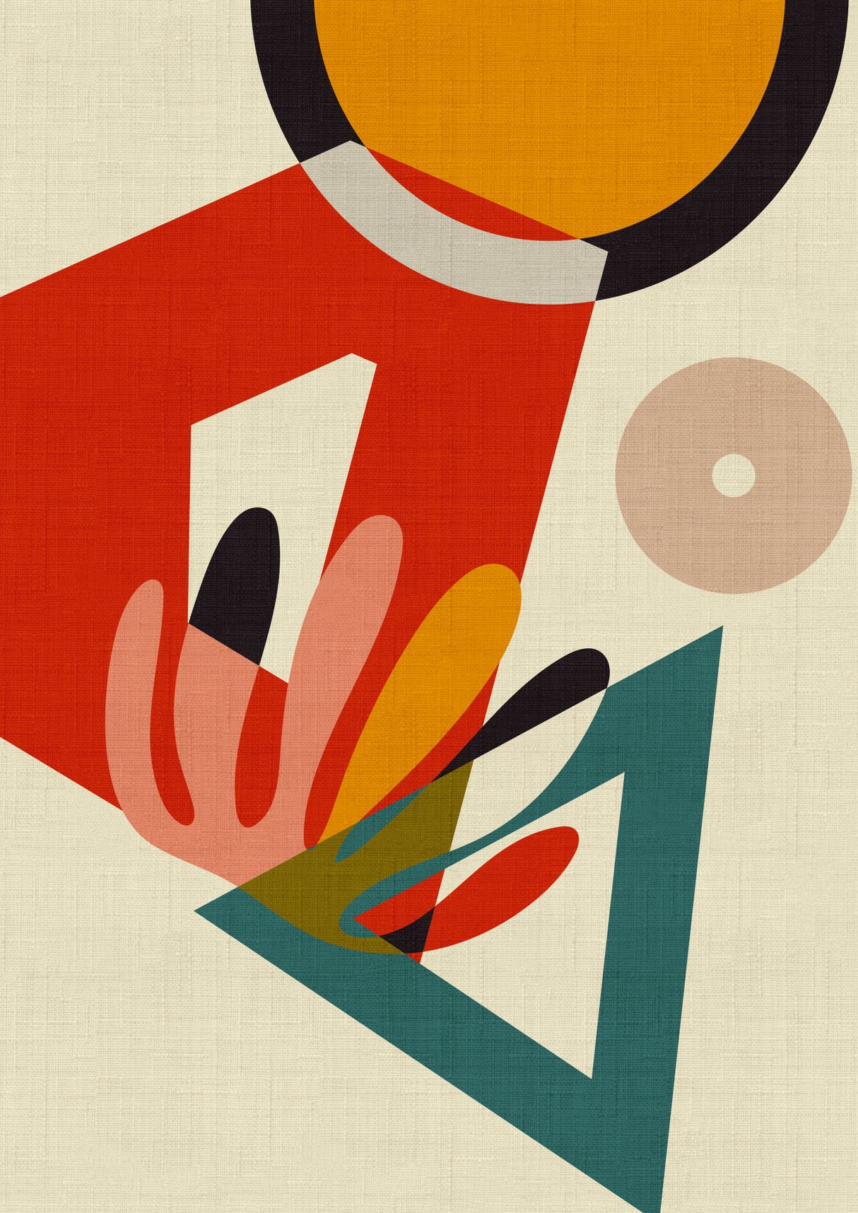 Mid Century Cirque 2 Poster och Canvastavla