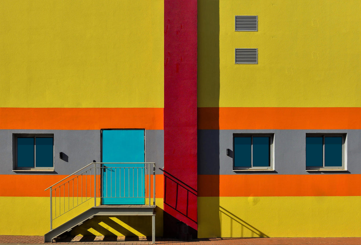 Facade - Caesarea industrial park Poster och Canvastavla