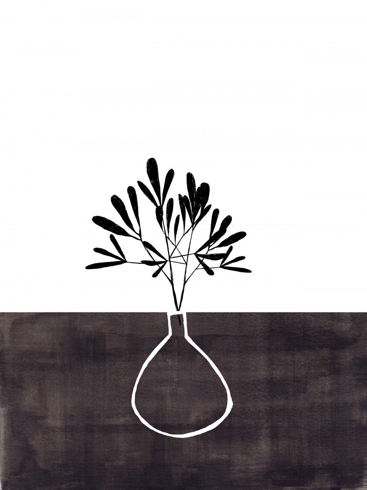 Ink Vase Poster och Canvastavla