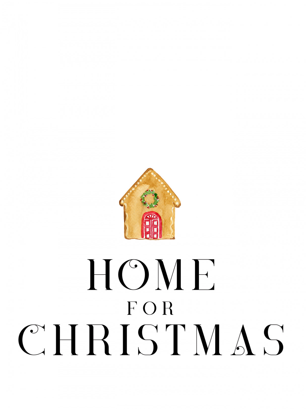 Gingerbread home for Christmas Poster och Canvastavla