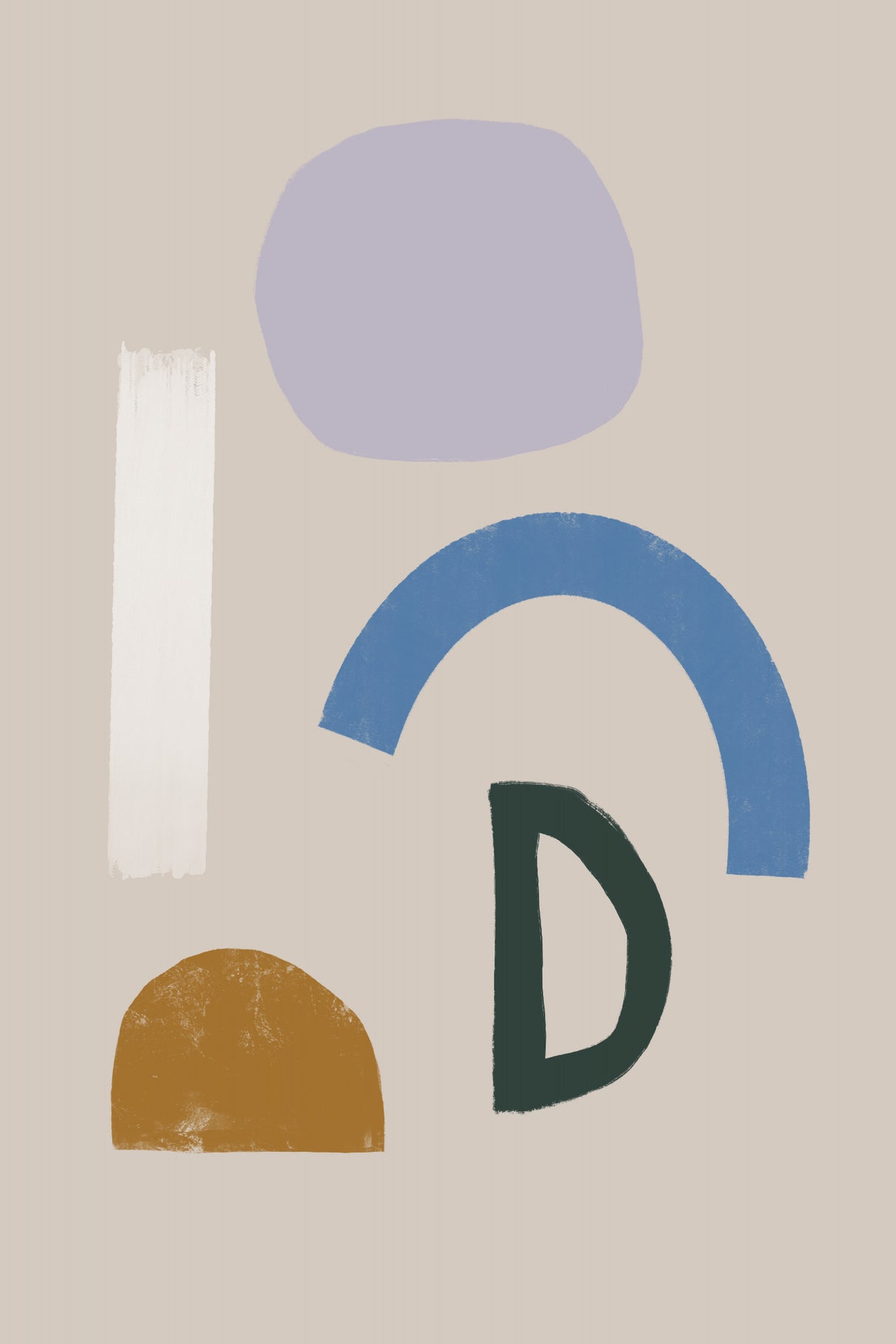 Abstract Composure Poster och Canvastavla