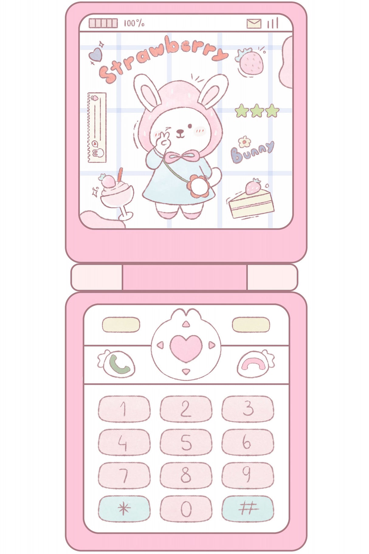 Pink Phone Y2k Poster och Canvastavla