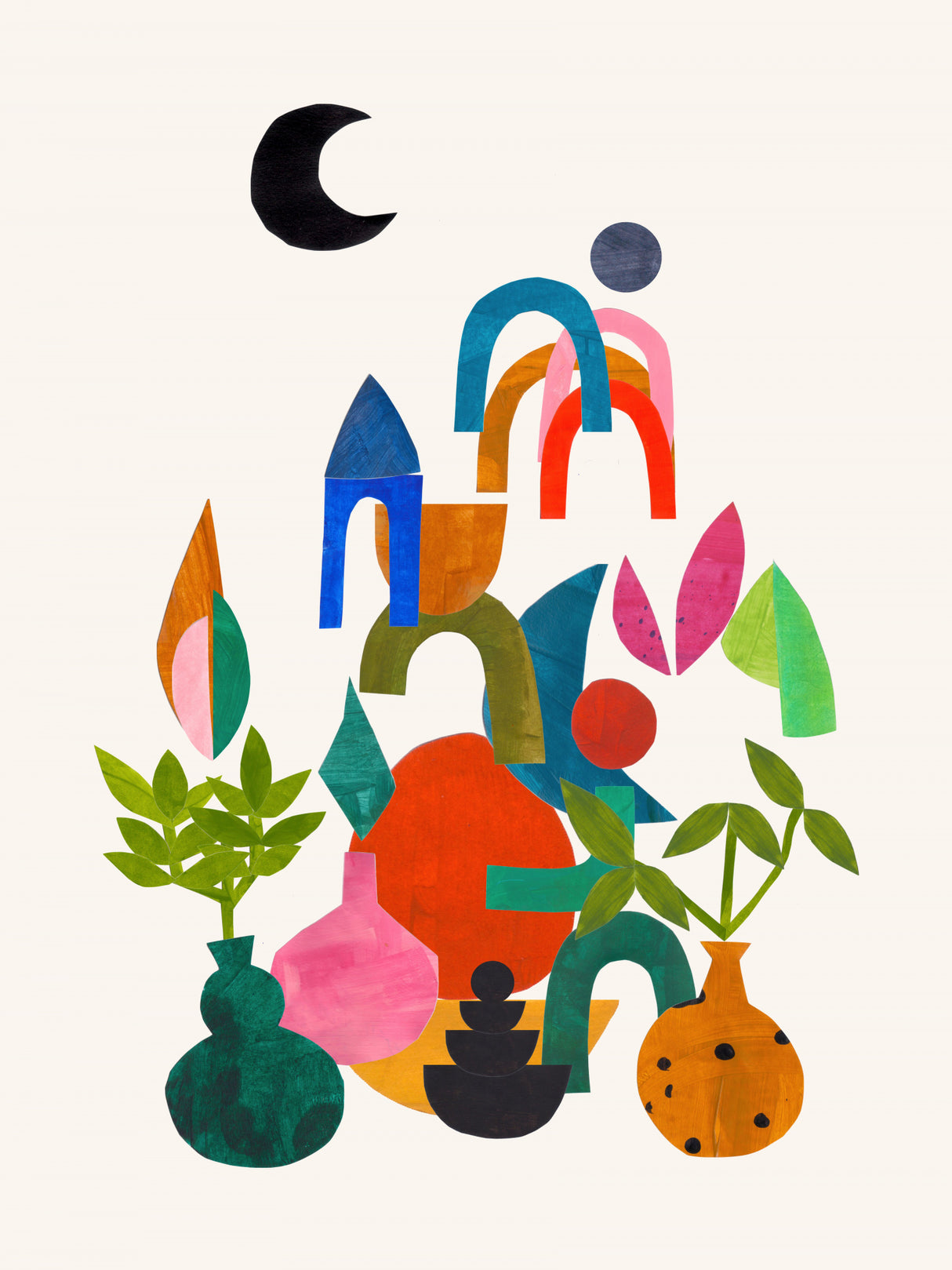 Moon Garden.png Poster och Canvastavla