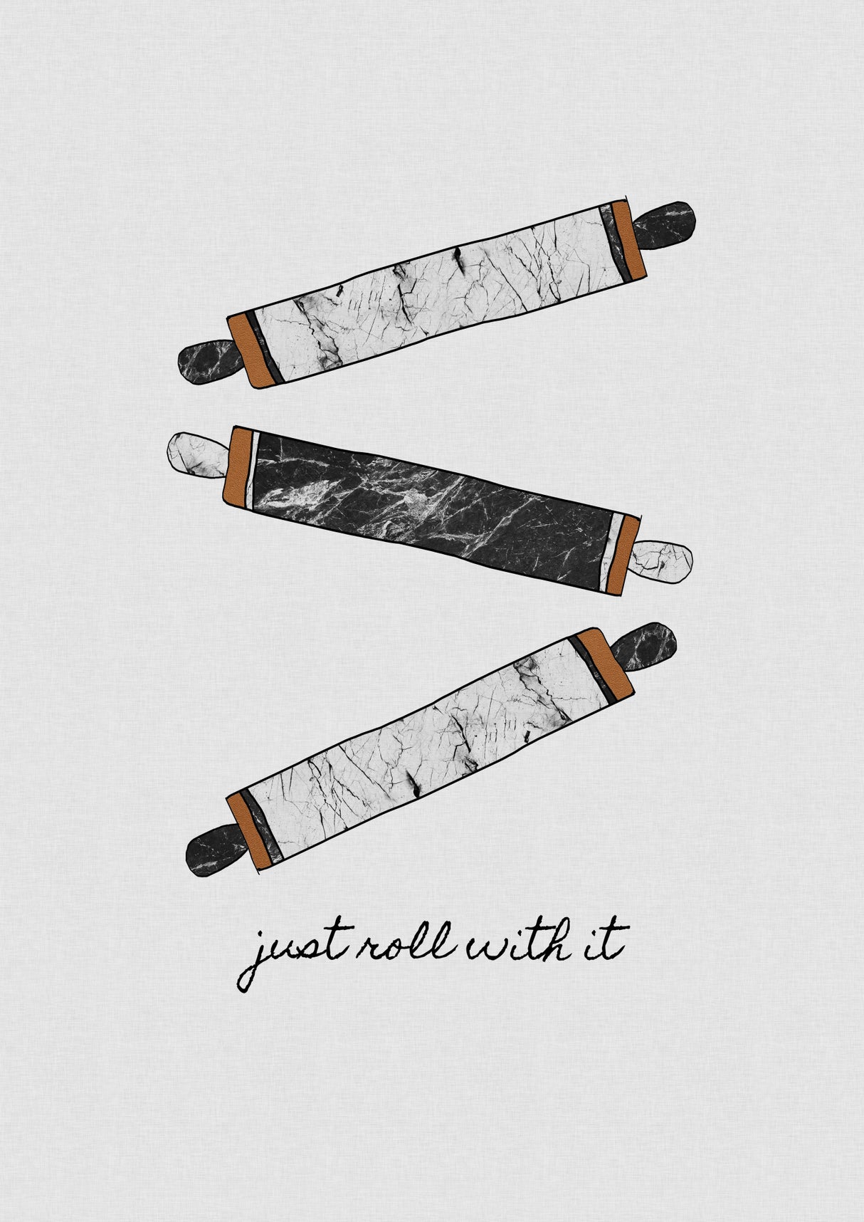 Just Roll With It Poster och Canvastavla