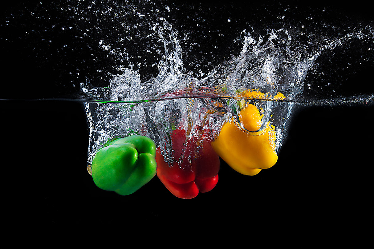 Paprika splash Poster och Canvastavla