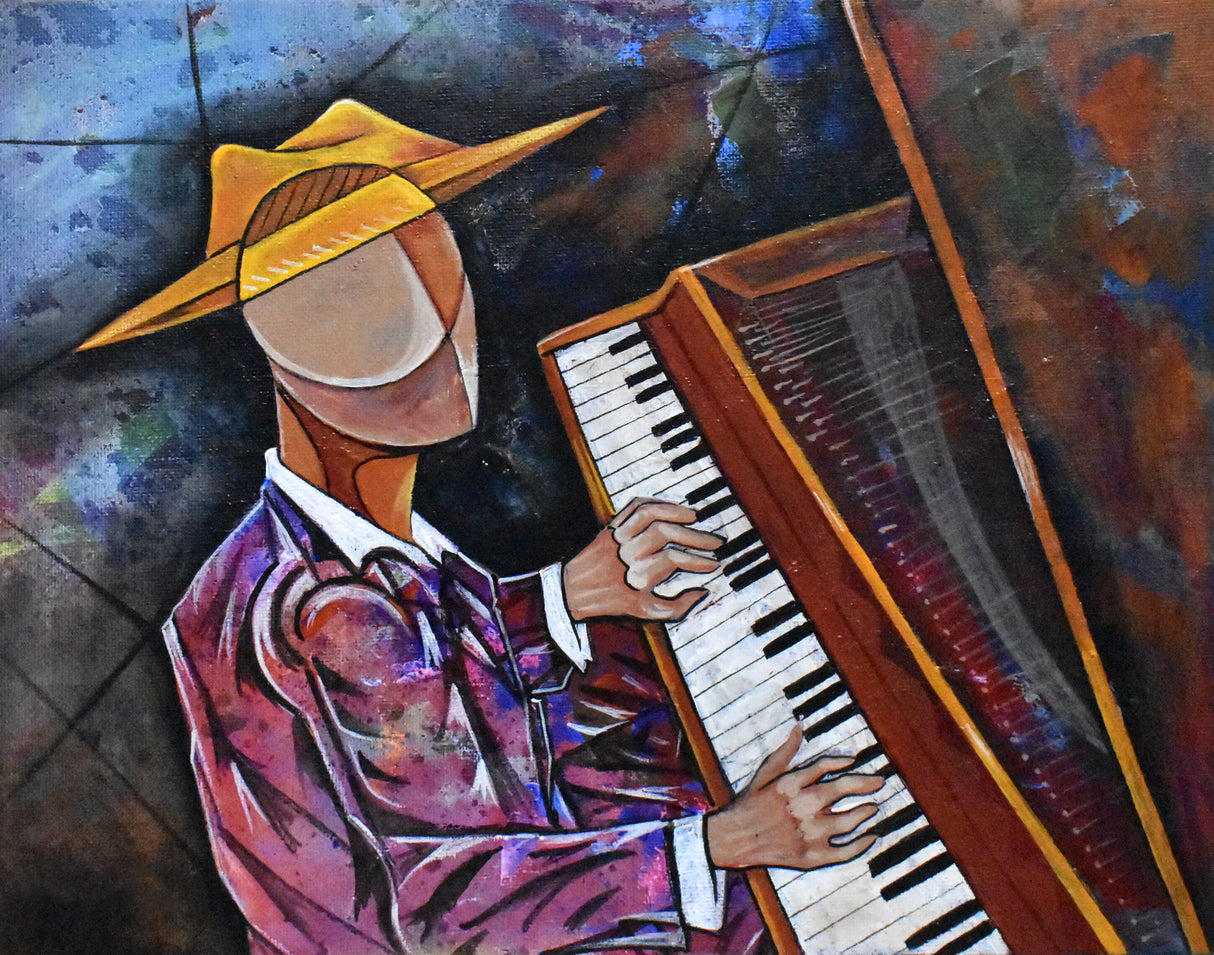 Piano Man Poster och Canvastavla