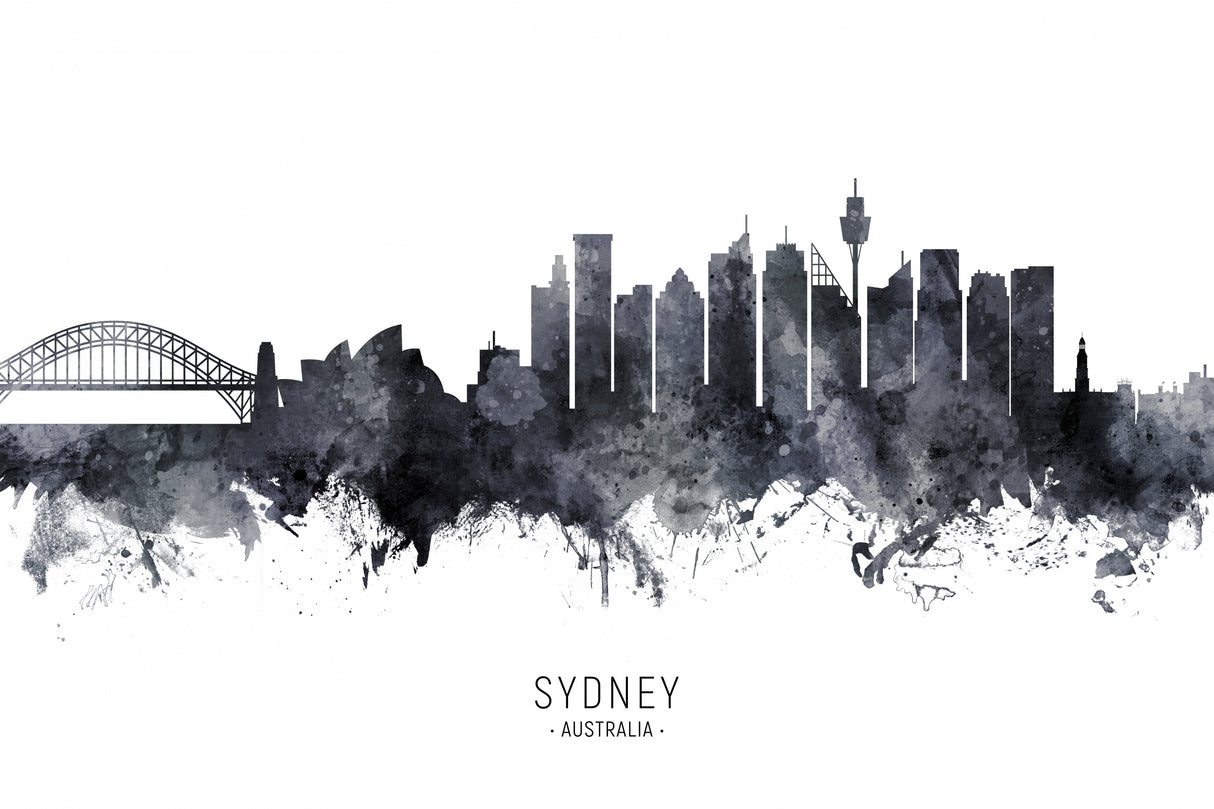 Sydney Australia Skyline Poster och Canvastavla