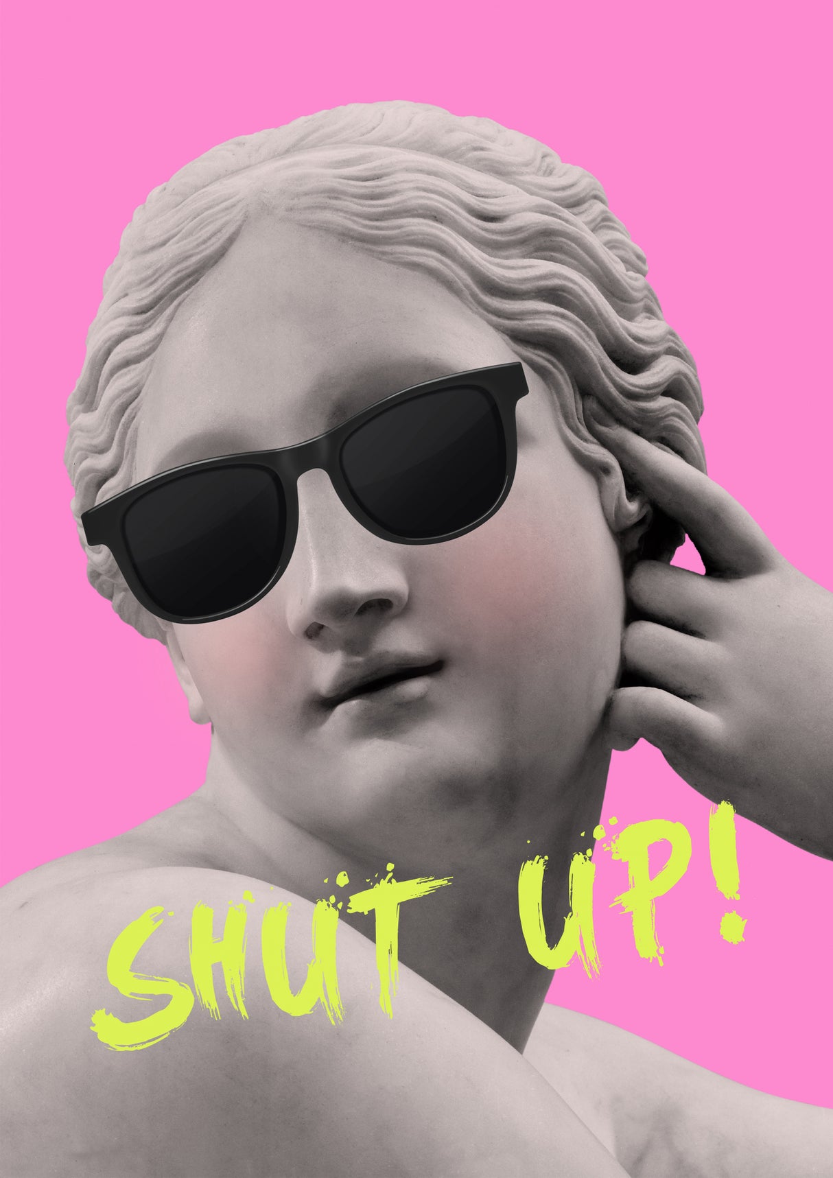 Shutuppinkyellow Ratioiso Poster och Canvastavla