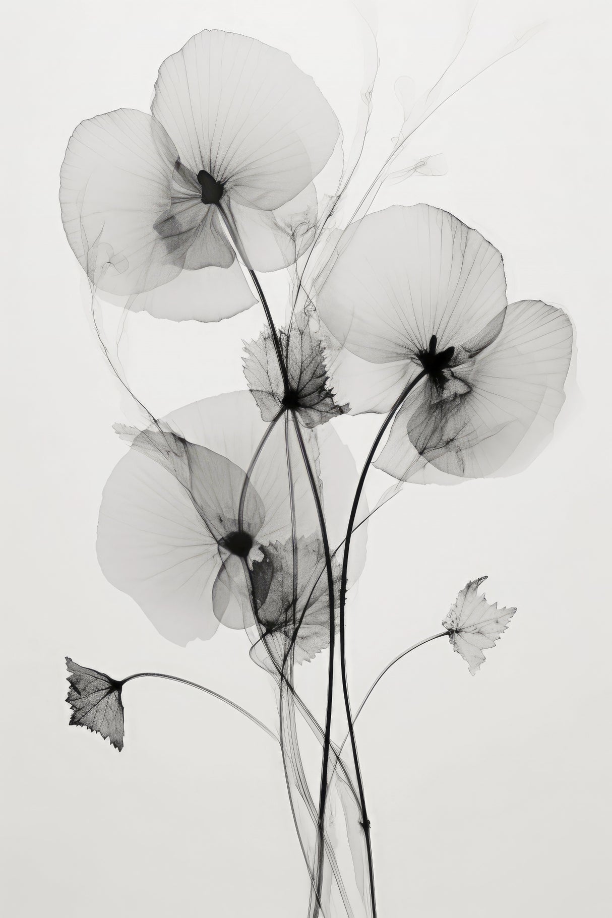 Transparent Botanic No1 Poster och Canvastavla
