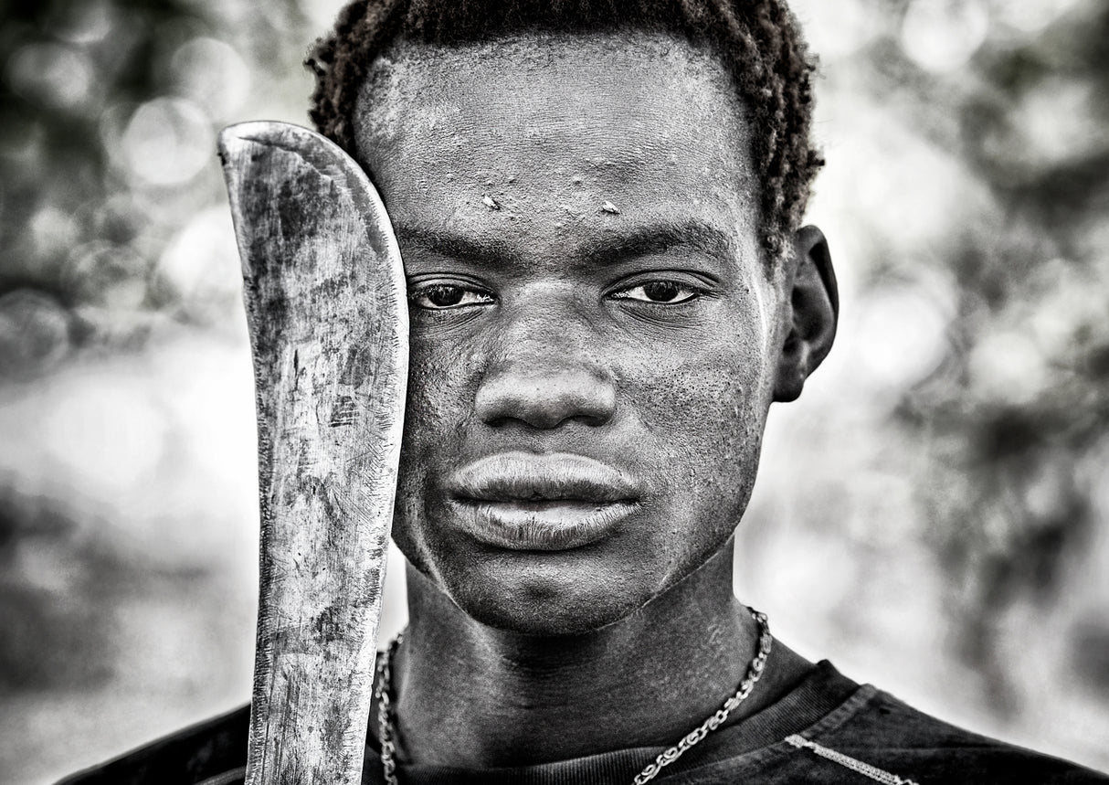 Mundari tribe man - South Sudan Poster och Canvastavla