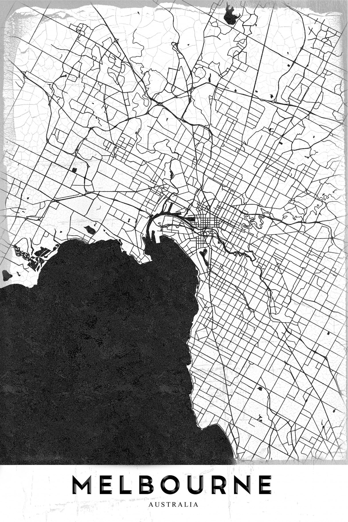 Melbourne Poster och Canvastavla