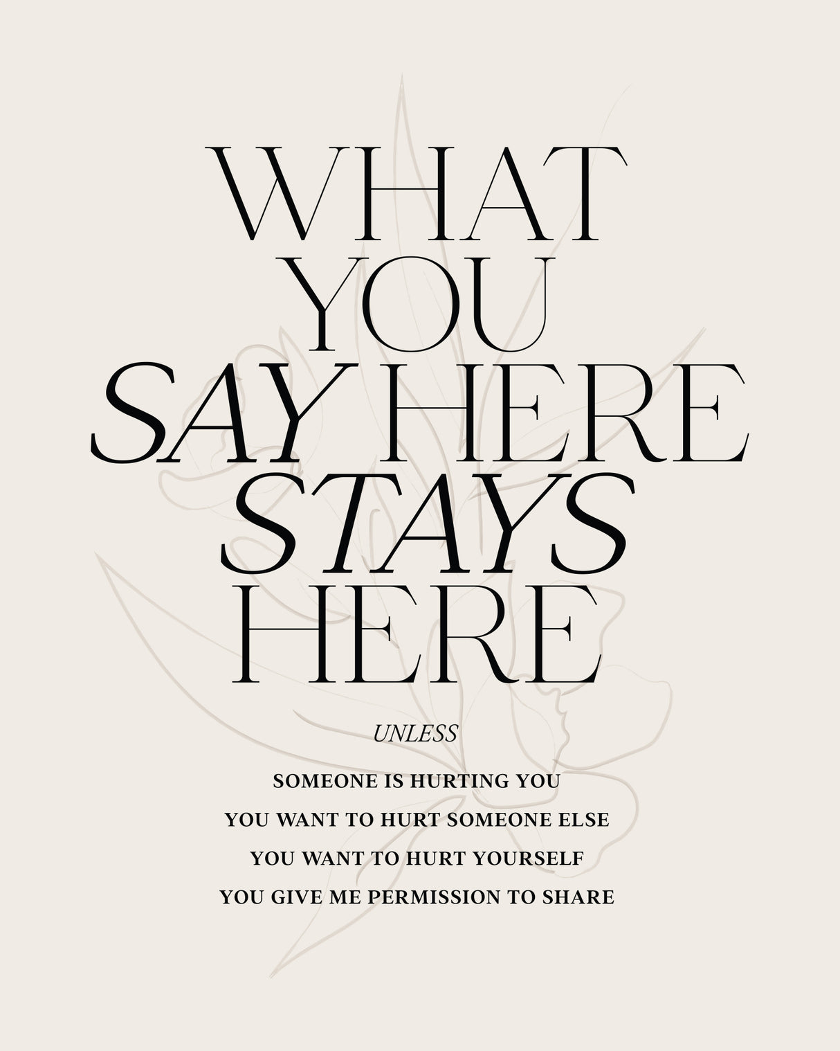 Stays Here No3 Poster och Canvastavla