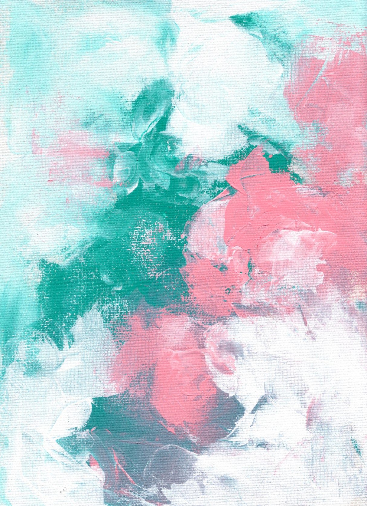 Teal Kiss Poster och Canvastavla