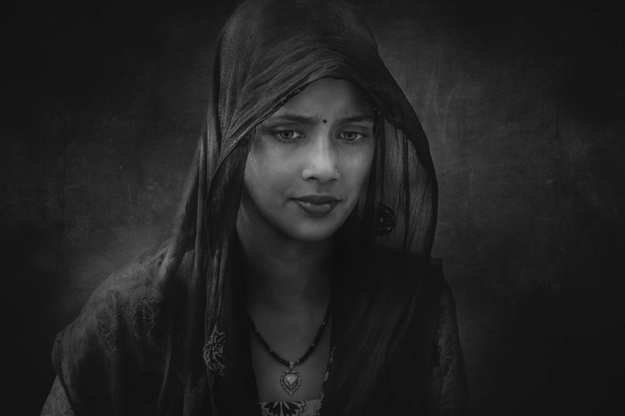 Bikaner Girl Poster och Canvastavla