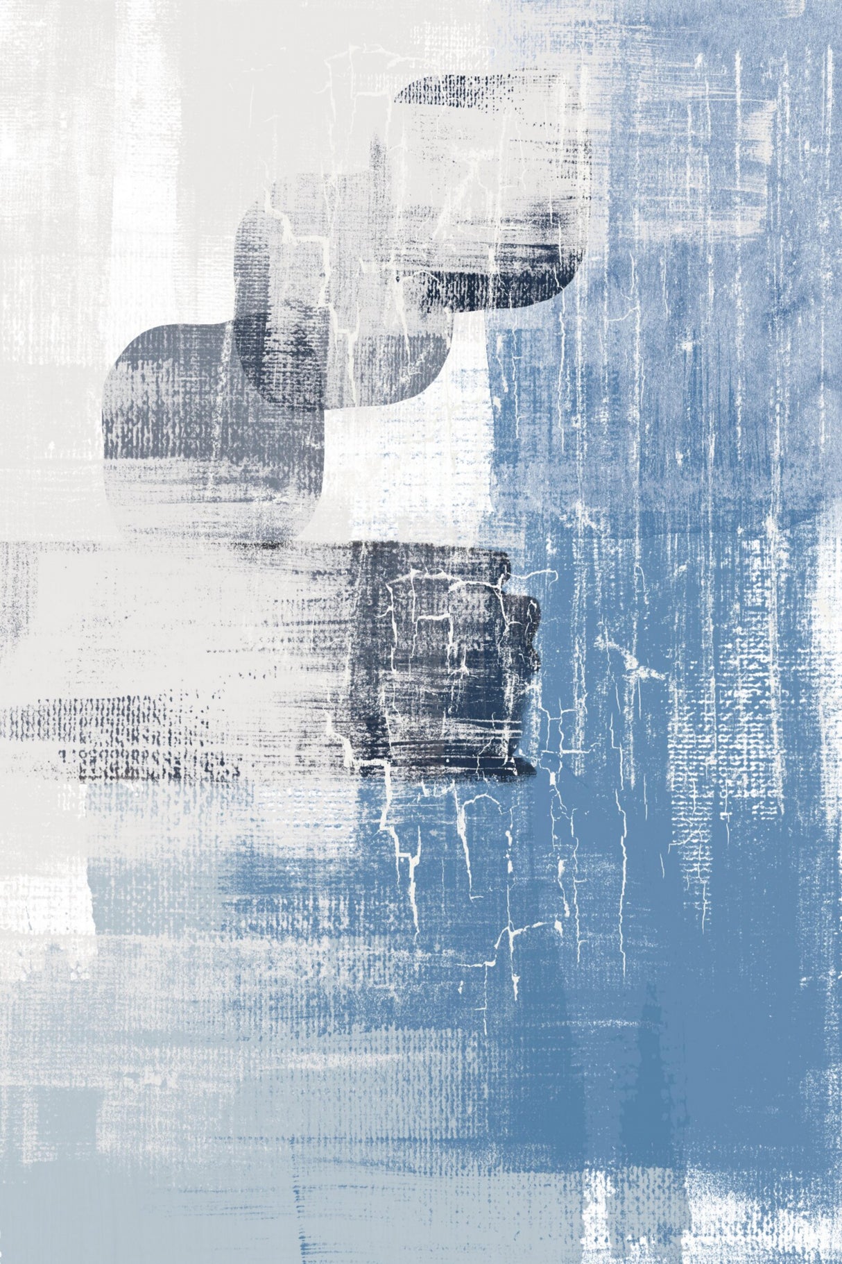 Blue Canvas 3 Poster och Canvastavla