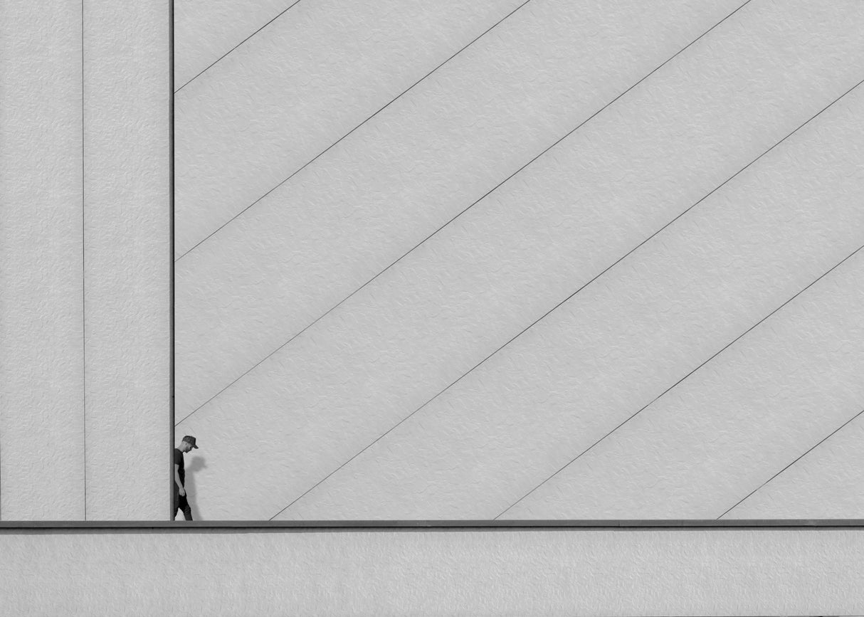 Man and lines Poster och Canvastavla