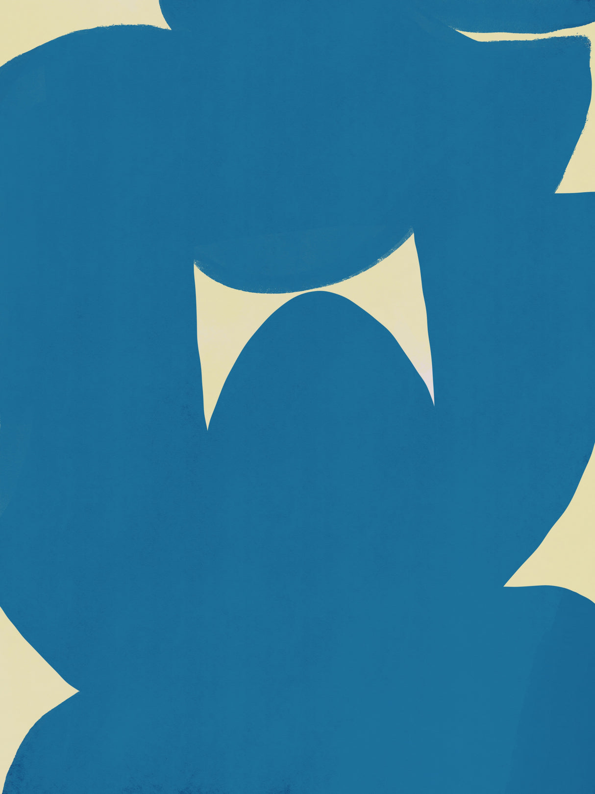 C Cut Out In Blue Poster och Canvastavla