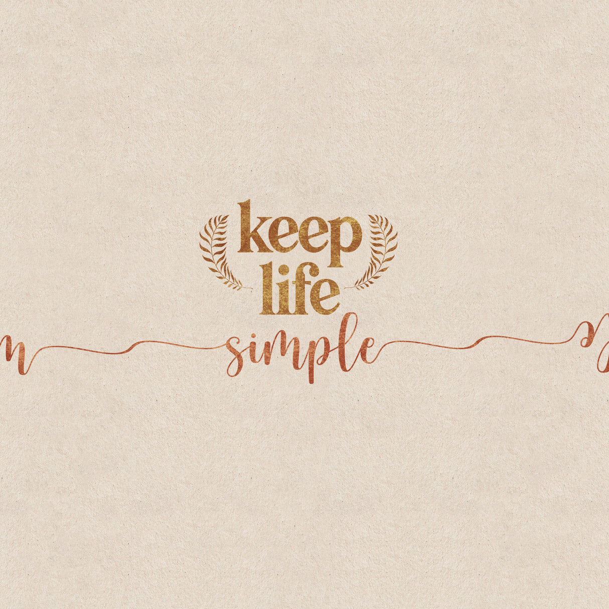 Keep Life Simple Poster och Canvastavla
