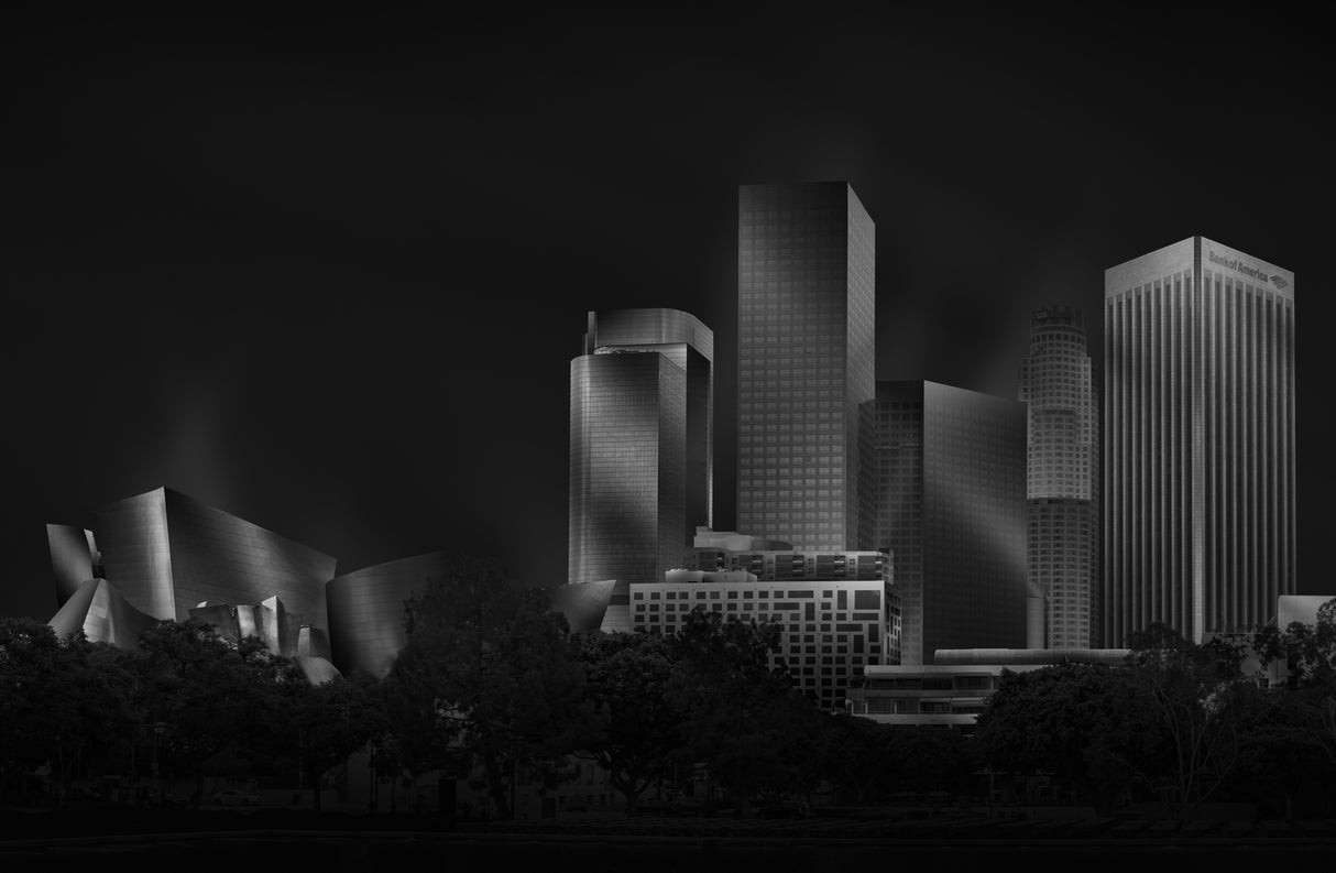 Metal Downtown L.A. Poster och Canvastavla