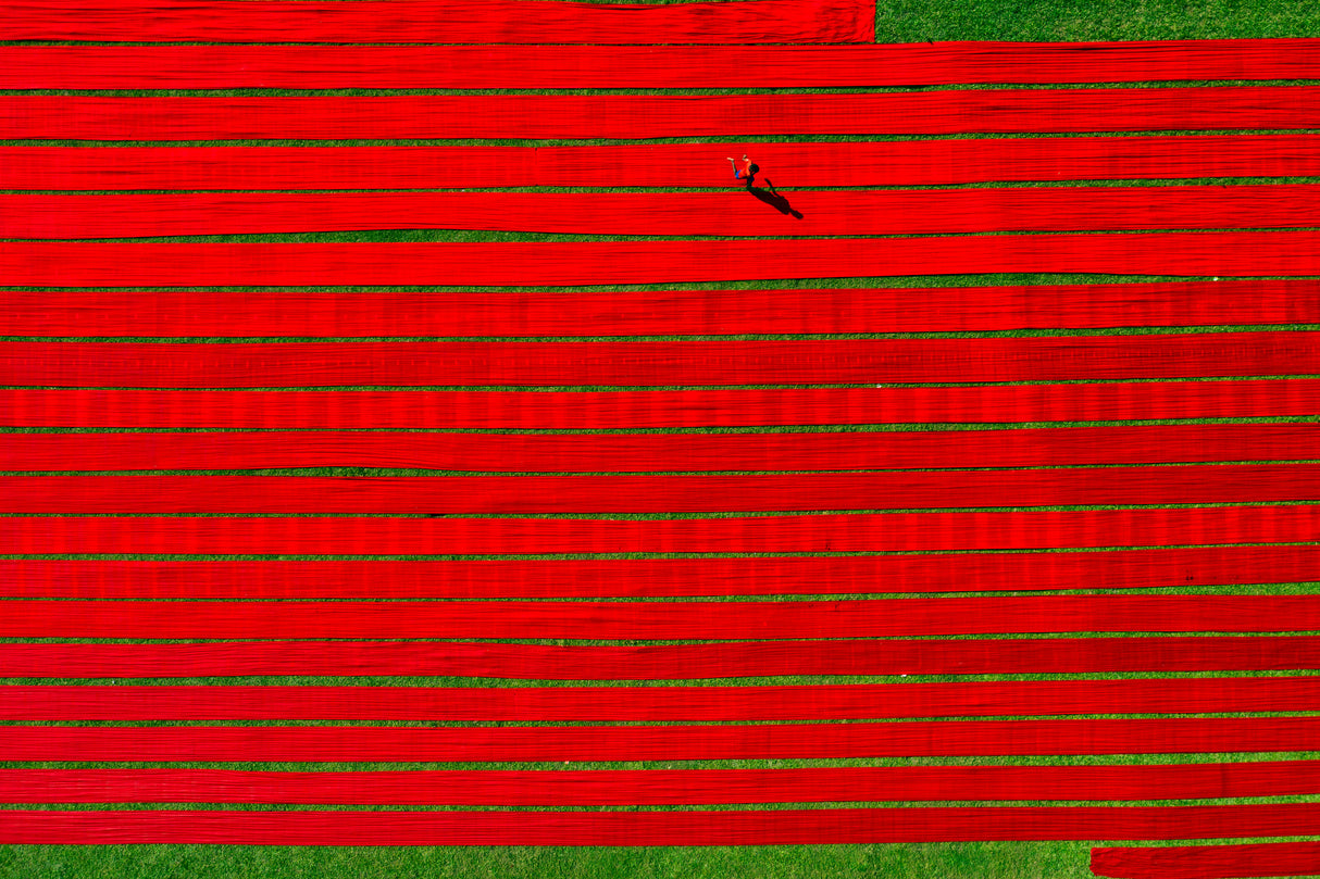 Run on red Poster och Canvastavla