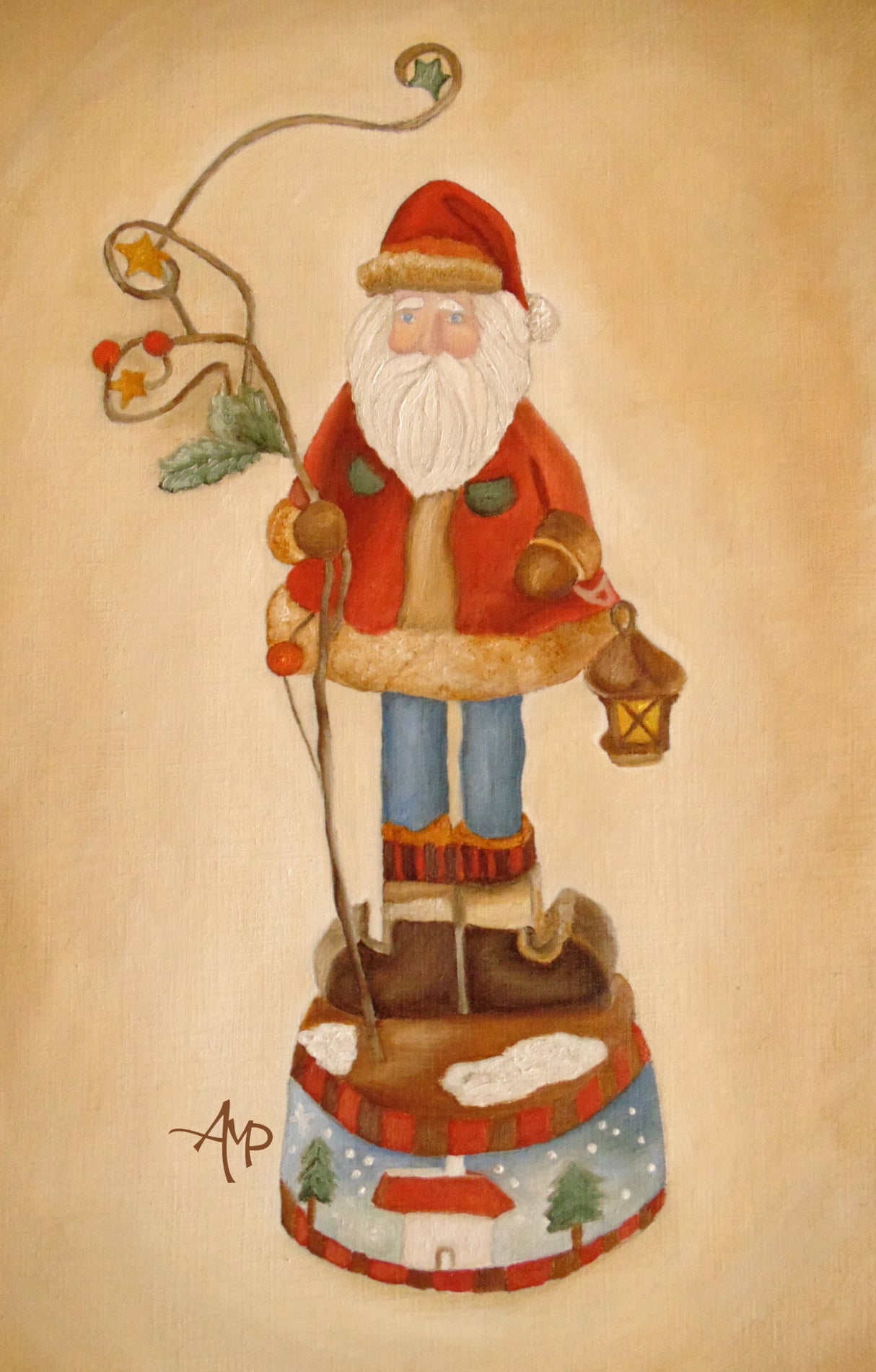 Santa Is Coming Poster och Canvastavla