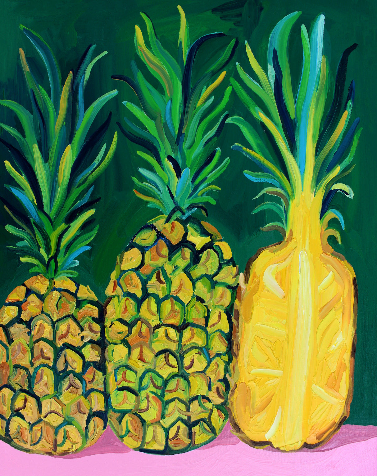 Pineapples Poster och Canvastavla
