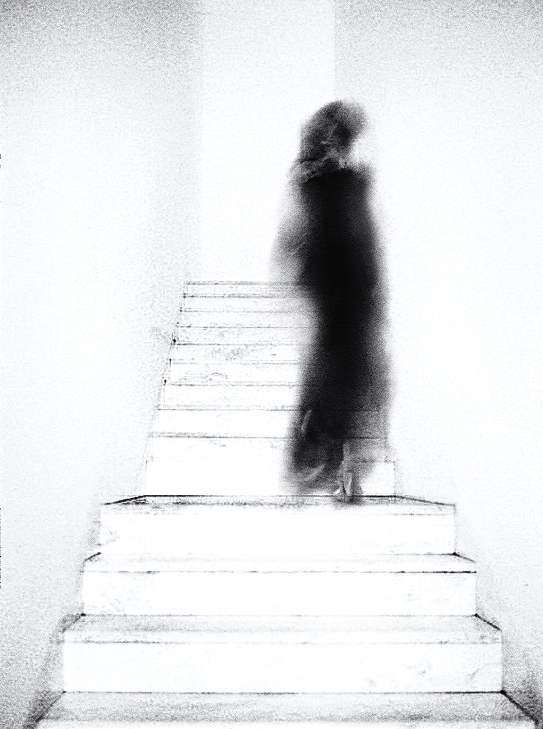 woman on stairs Poster och Canvastavla