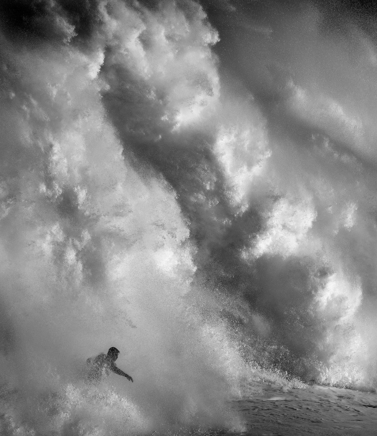 Surfing on the wall Poster och Canvastavla