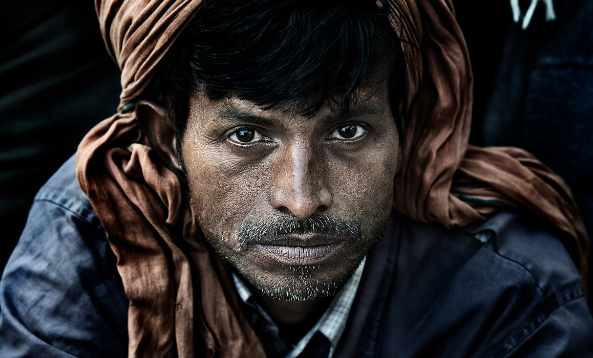 Waiting for a free eye check-up and screening-I - Netra Kumbh - India Poster och Canvastavla