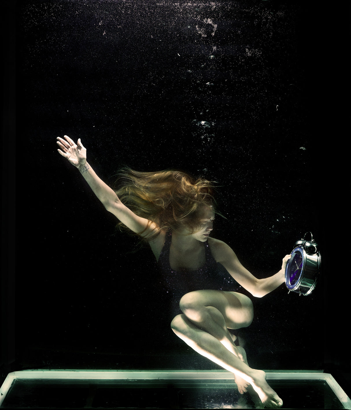 underwater artistic portrait shooting Poster och Canvastavla