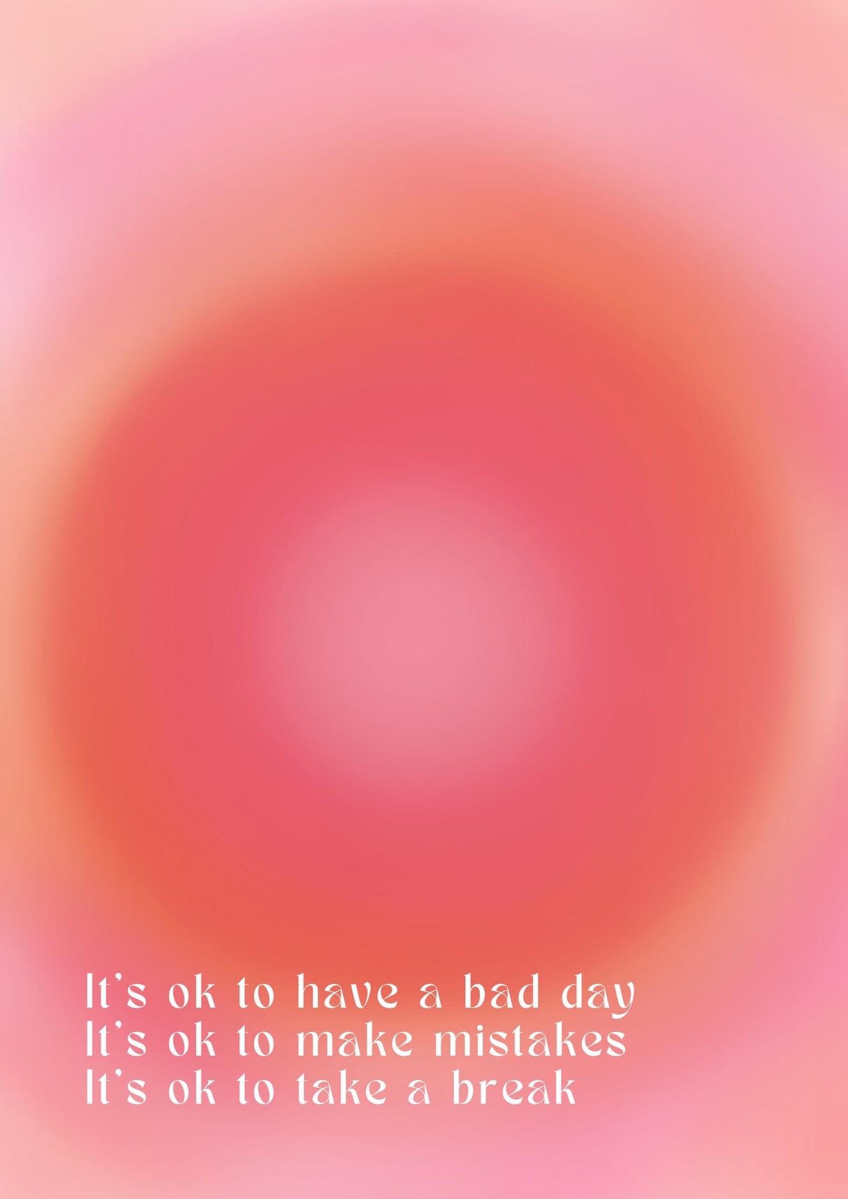 Motivational Aura Poster Poster och Canvastavla