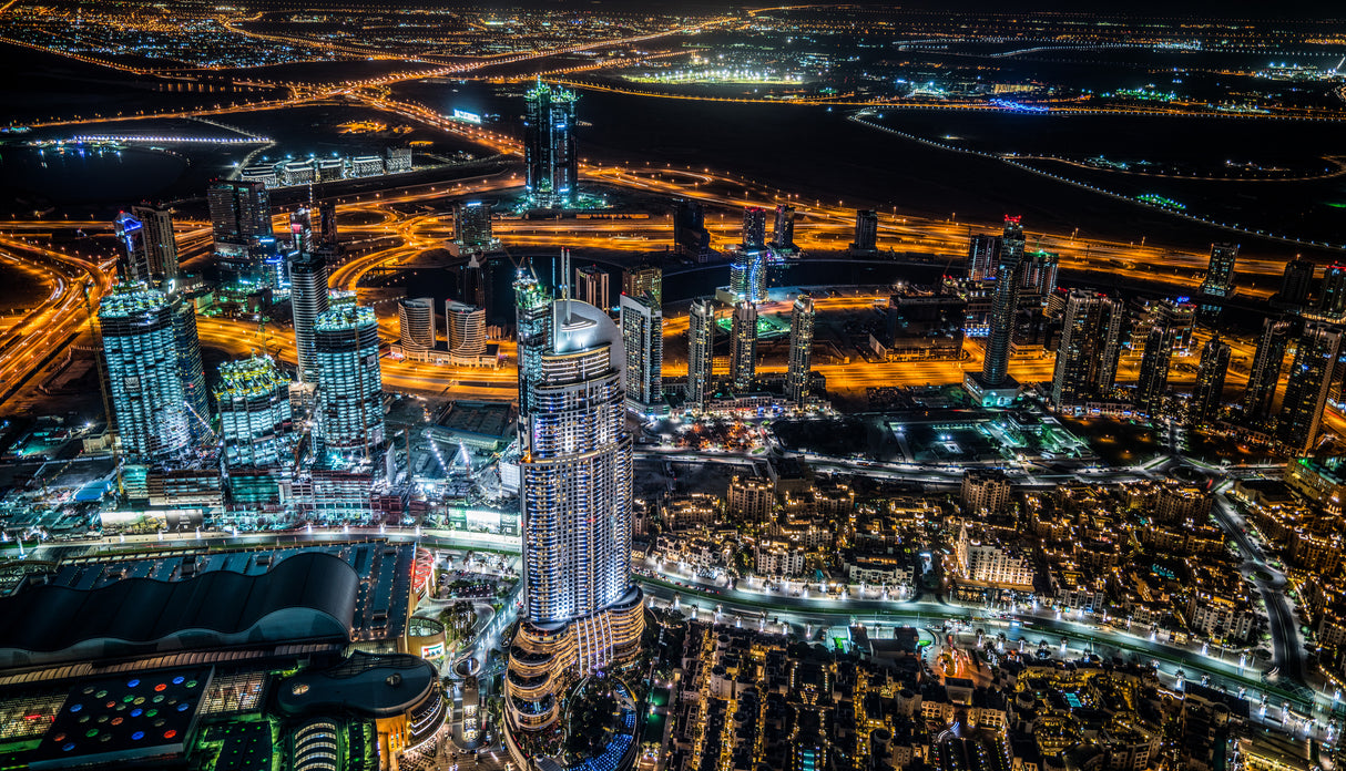 Dubai Night Poster och Canvastavla