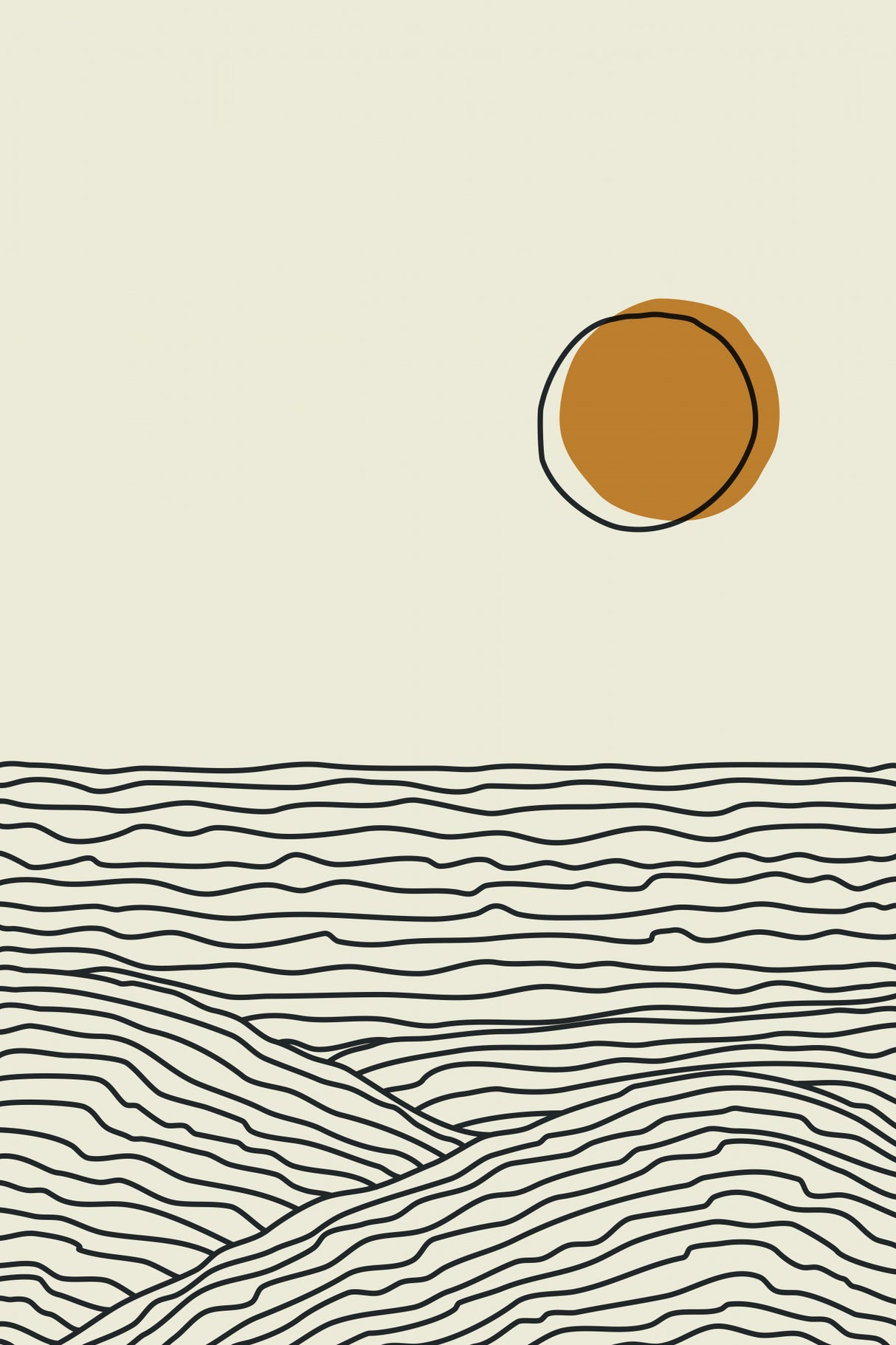 Boho Sunset Series #4 Poster och Canvastavla