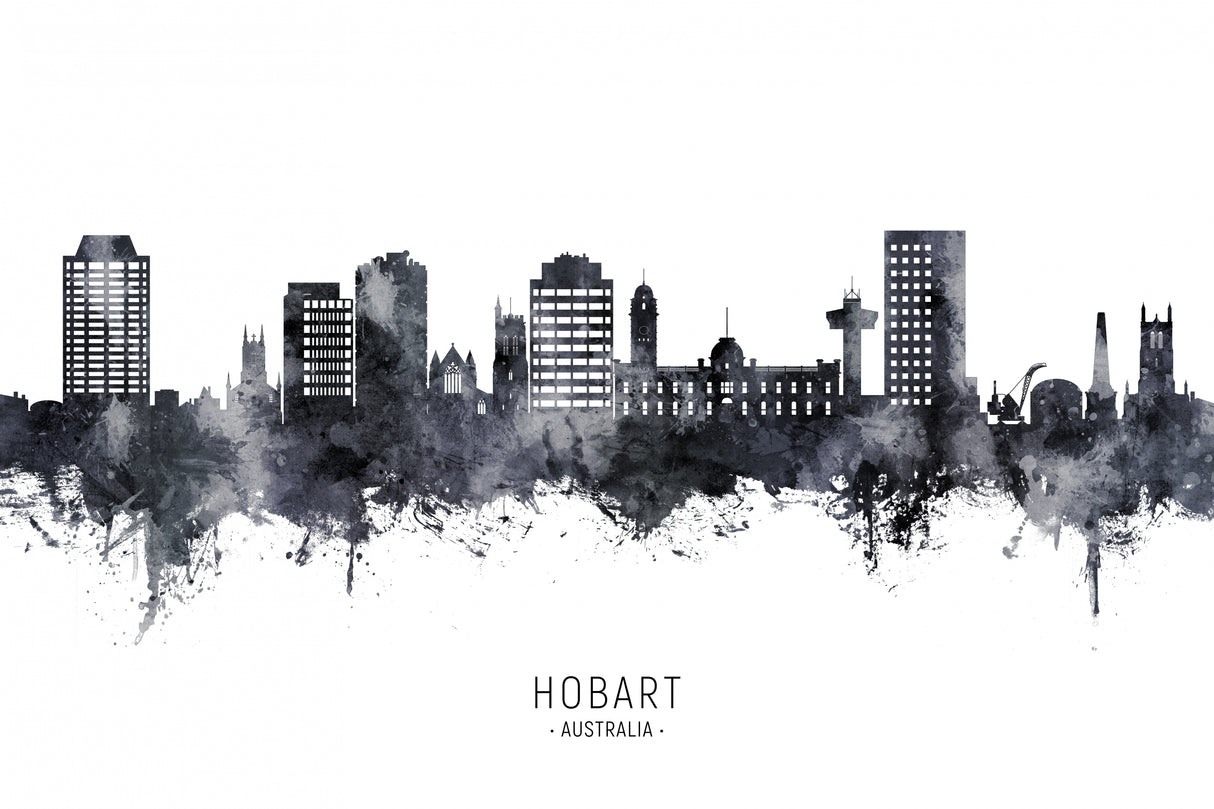 Hobart Australia Skyline Poster och Canvastavla