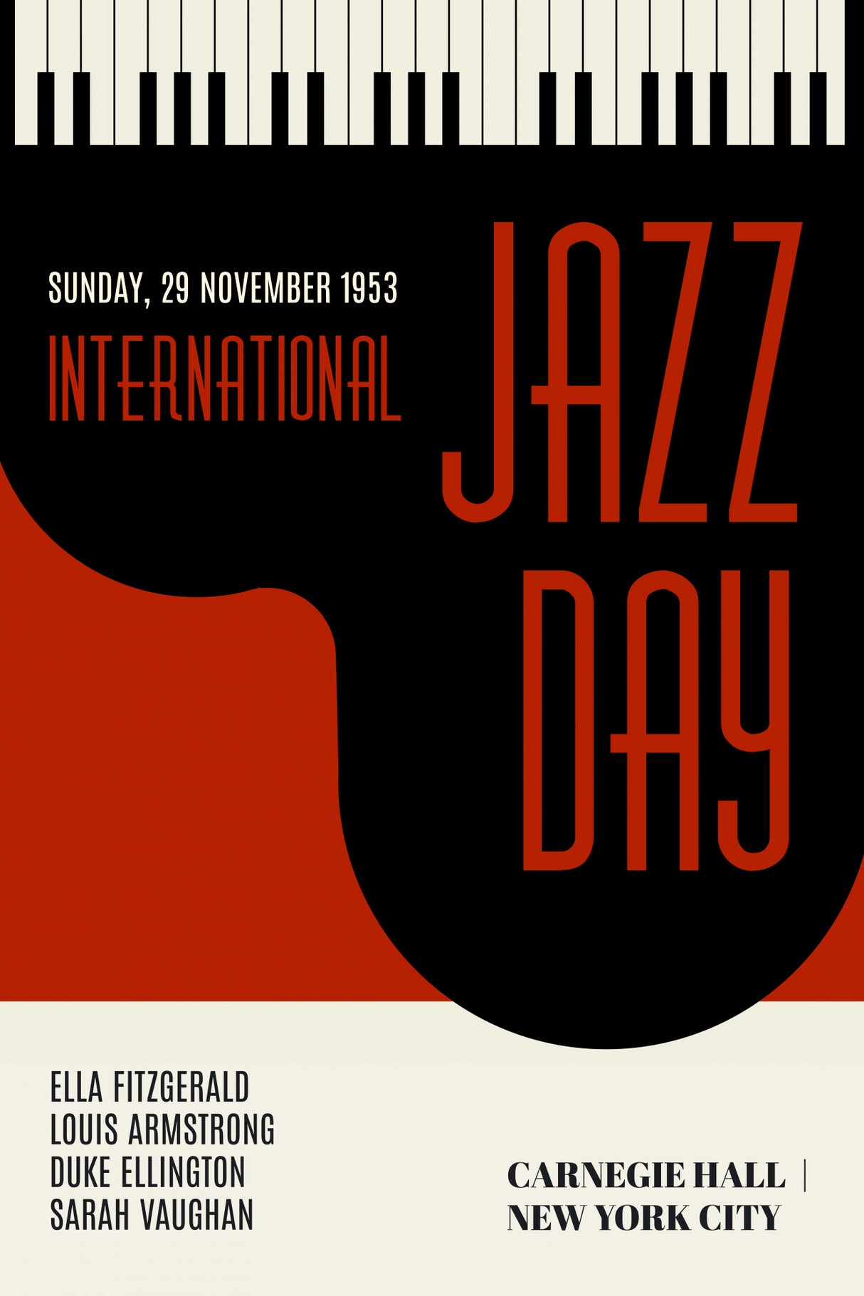 Jazzy Days Dark Red Poster och Canvastavla