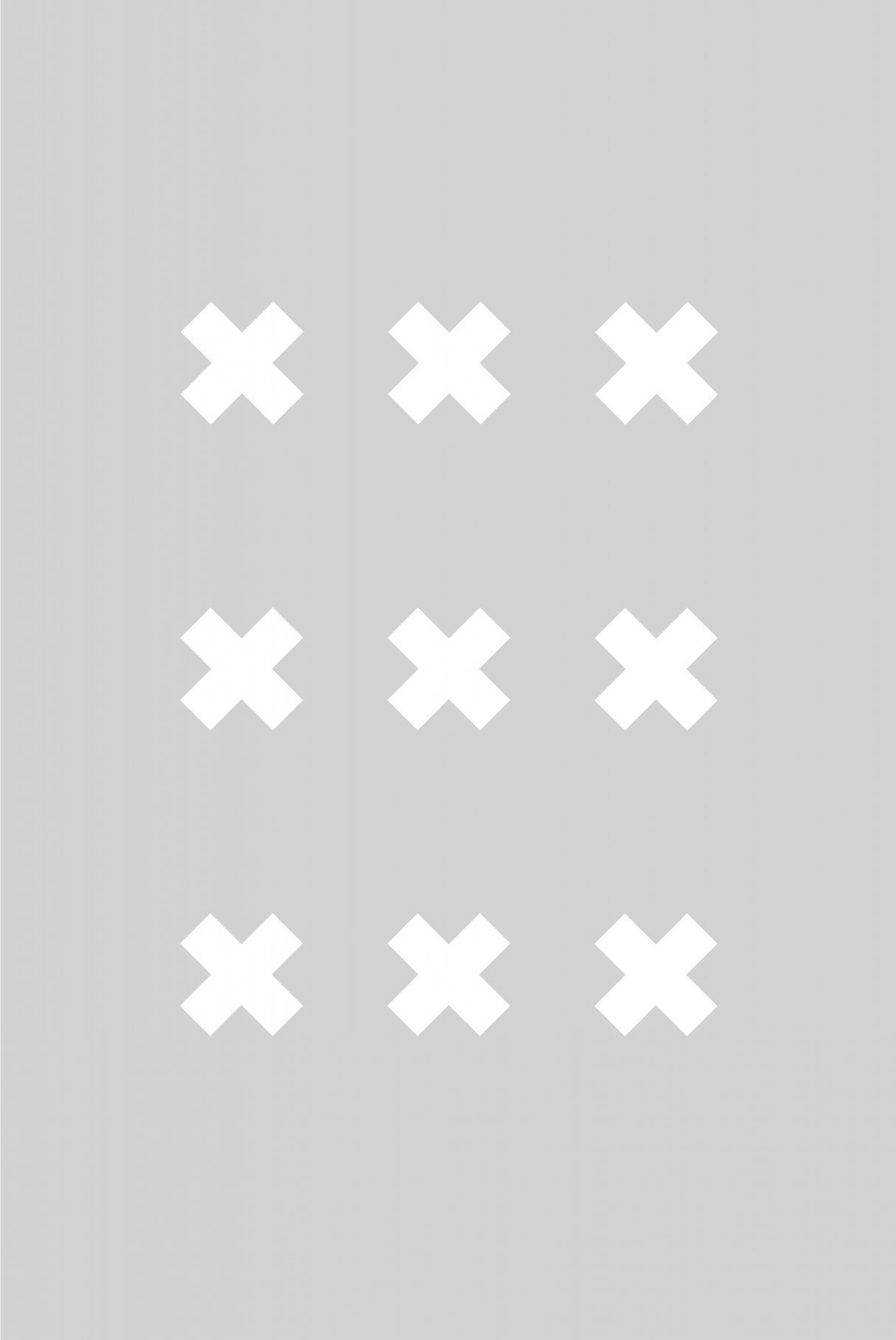 Cross Gray Poster och Canvastavla