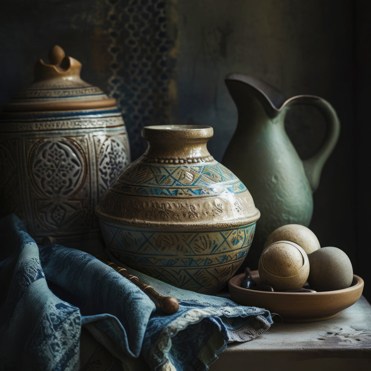 Moroccan Still Life No 3 Poster och Canvastavla